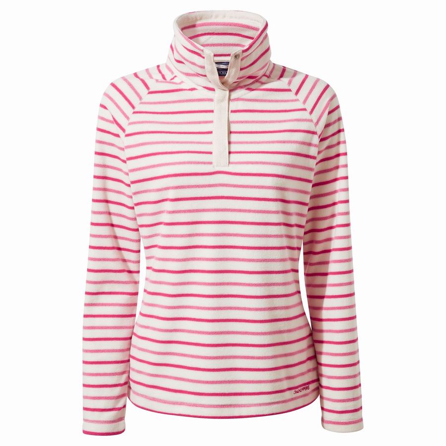 Craghoppers Ella Overhead Women's Sweaters Purple Flower Stripes | SDH266ZW