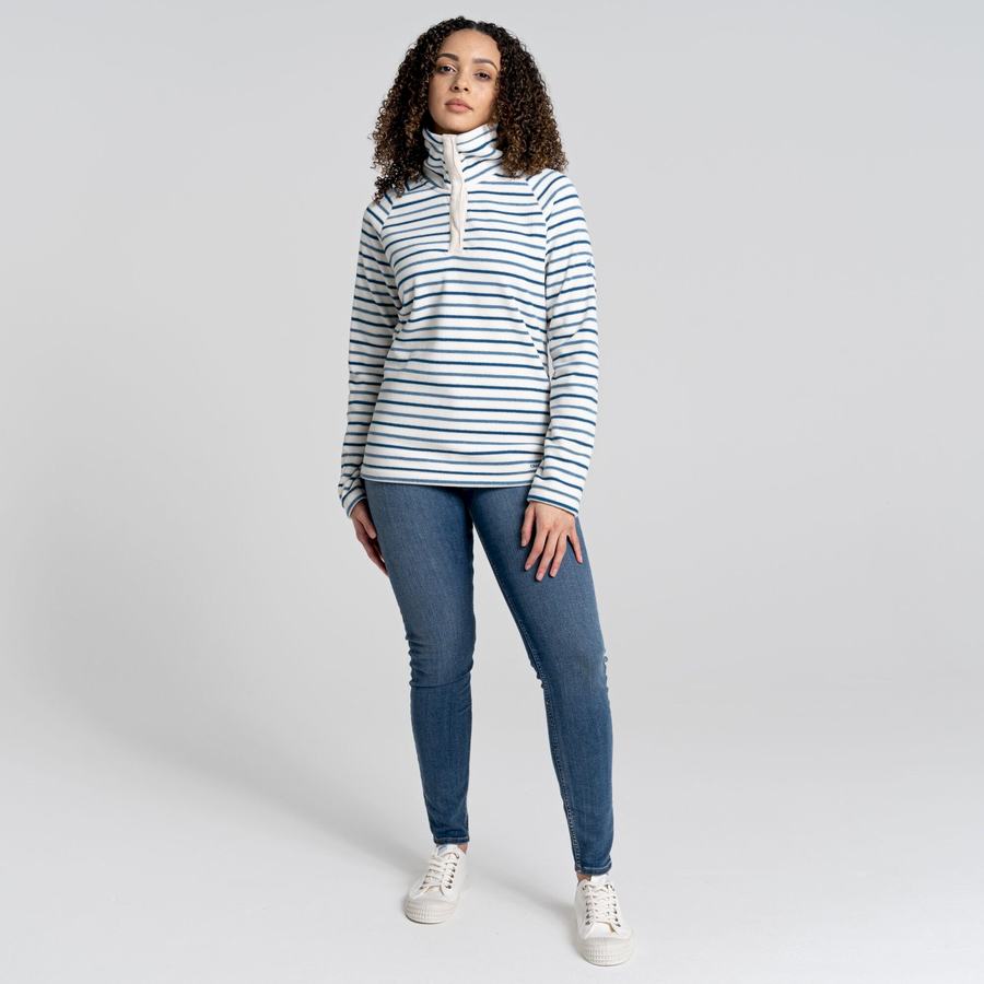 Craghoppers Ella Overhead Women's Sweaters Blue Stripes | XTP4116XG