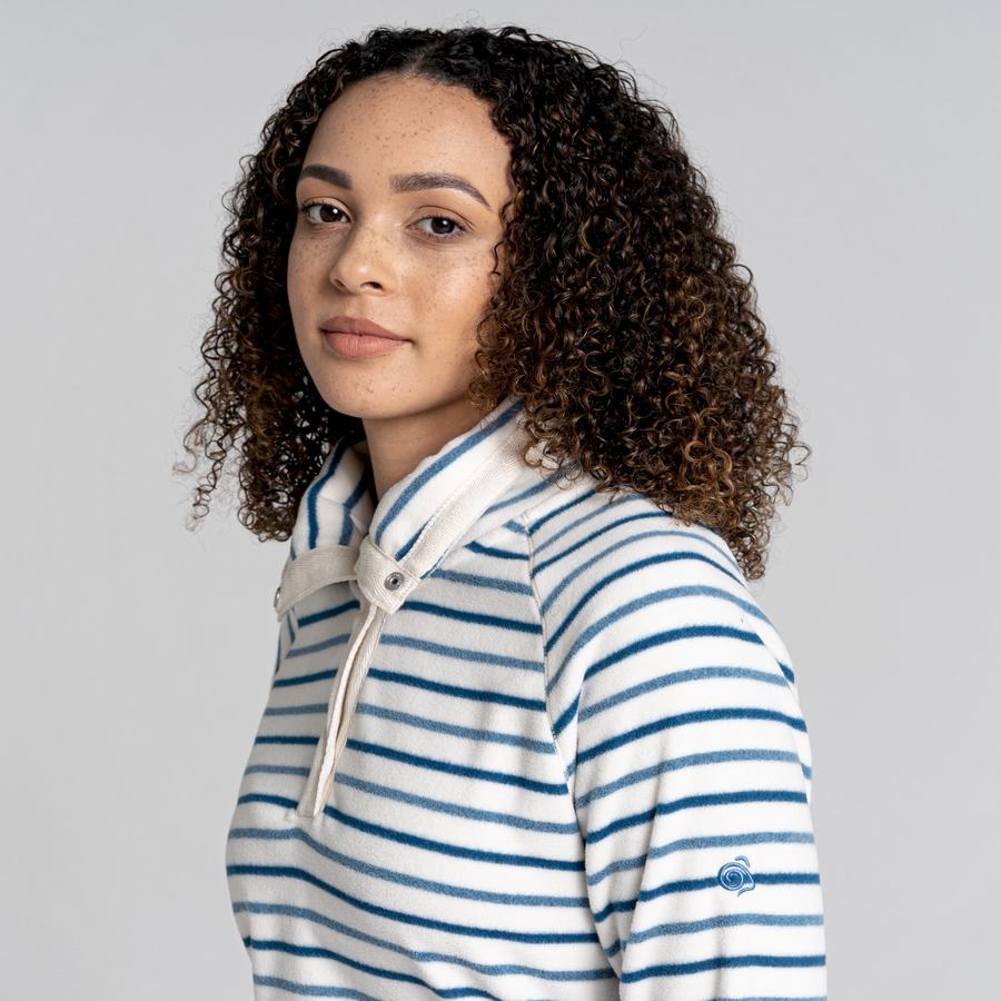 Craghoppers Ella Overhead Women's Sweaters Blue Stripes | XTP4116XG