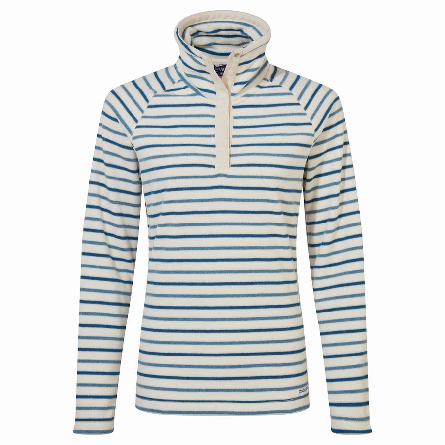 Craghoppers Ella Overhead Women's Sweaters Blue Stripes | XTP4116XG