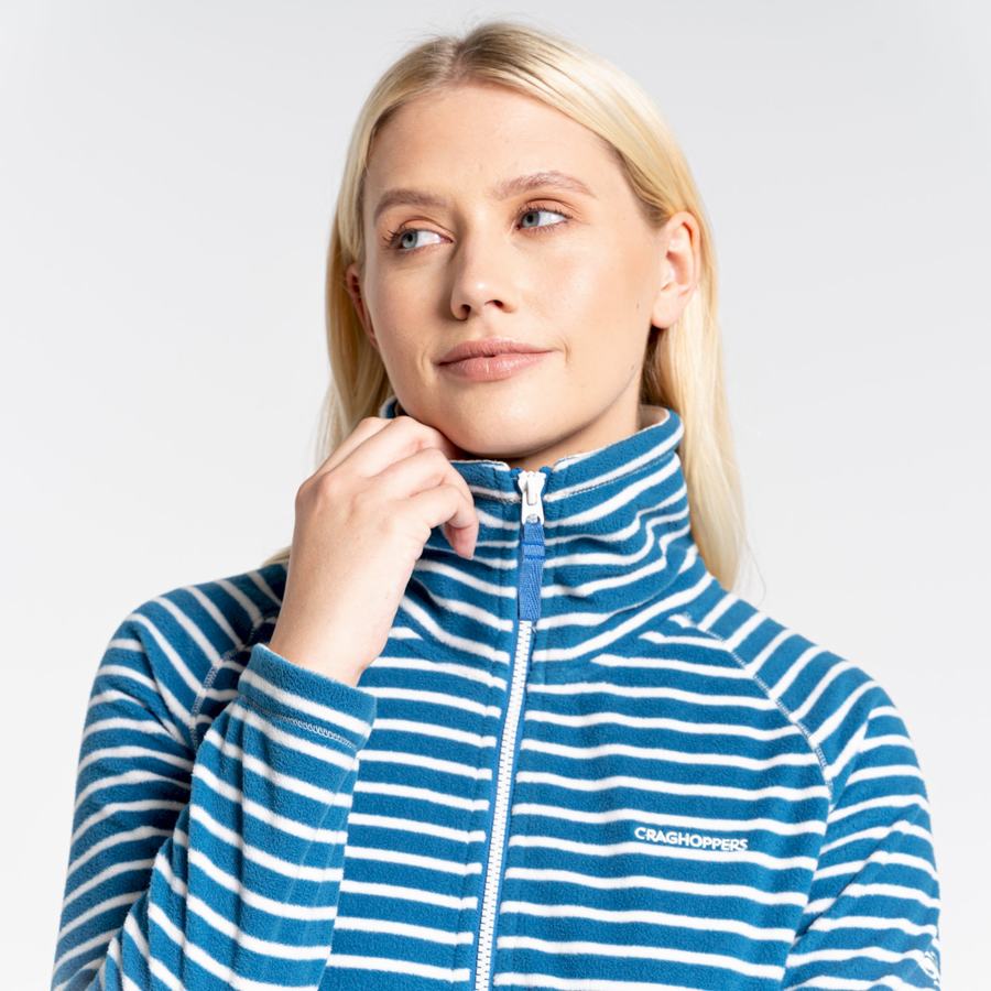 Craghoppers Ella Women's Sweaters Blue Stripes | TSP1175QZ