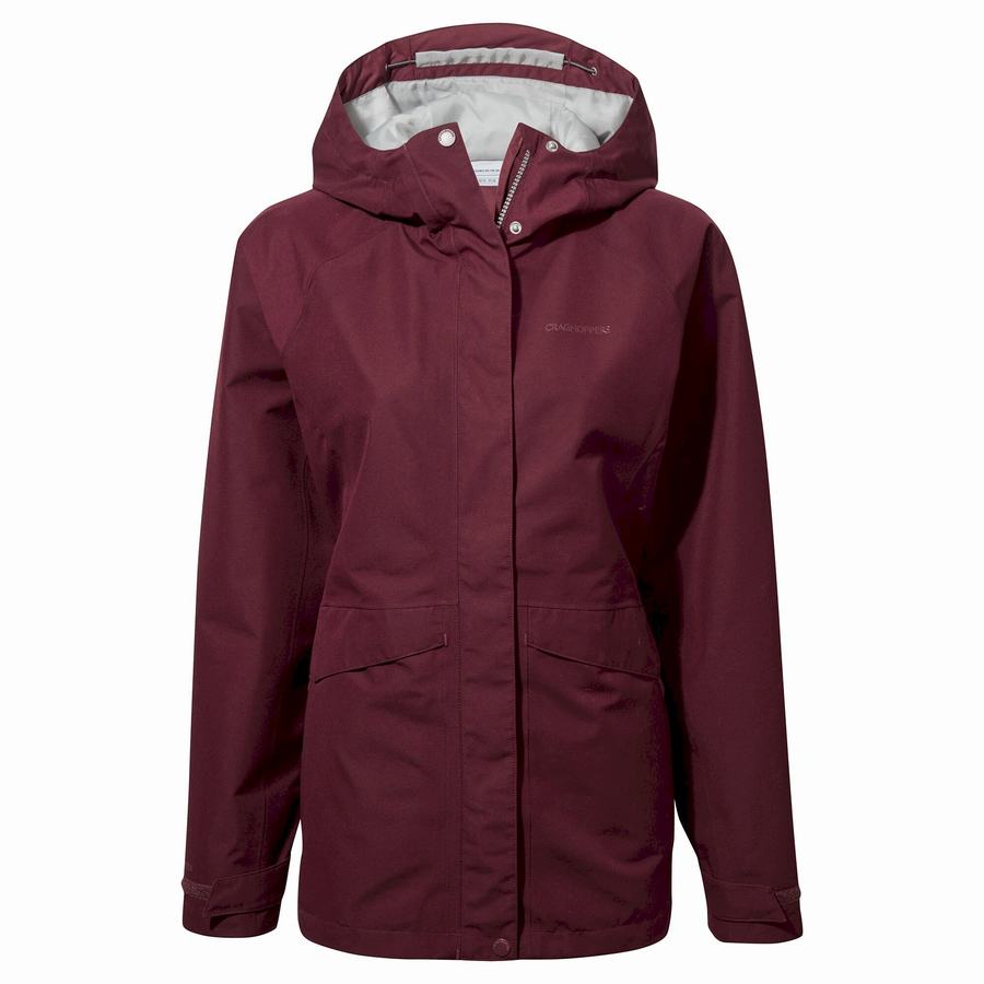 Craghoppers Ellis GORE-TEX Women\'s Jackets Deep Red | PIY6078BS