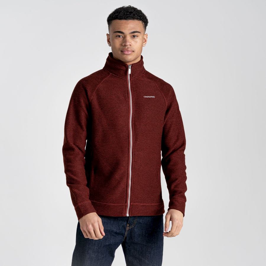 Craghoppers Elton Men's Jackets Dark Red | UMS8193KB