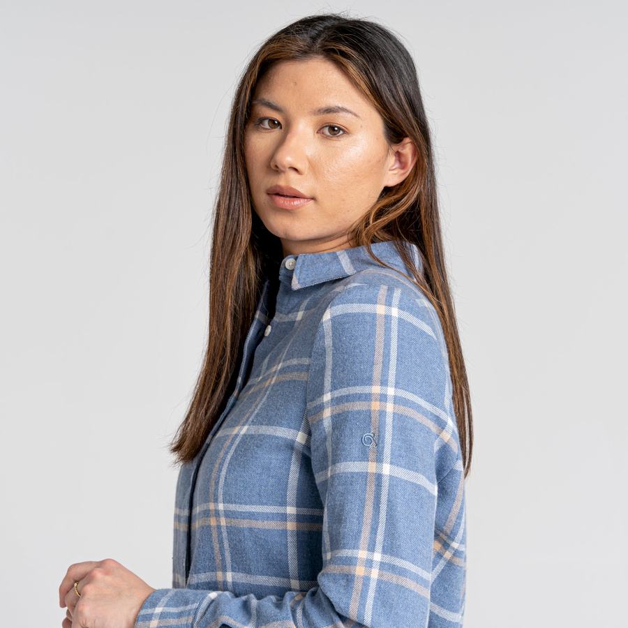 Craghoppers Emie Long Sleeved Women's Shirts Blue | QIA173SN