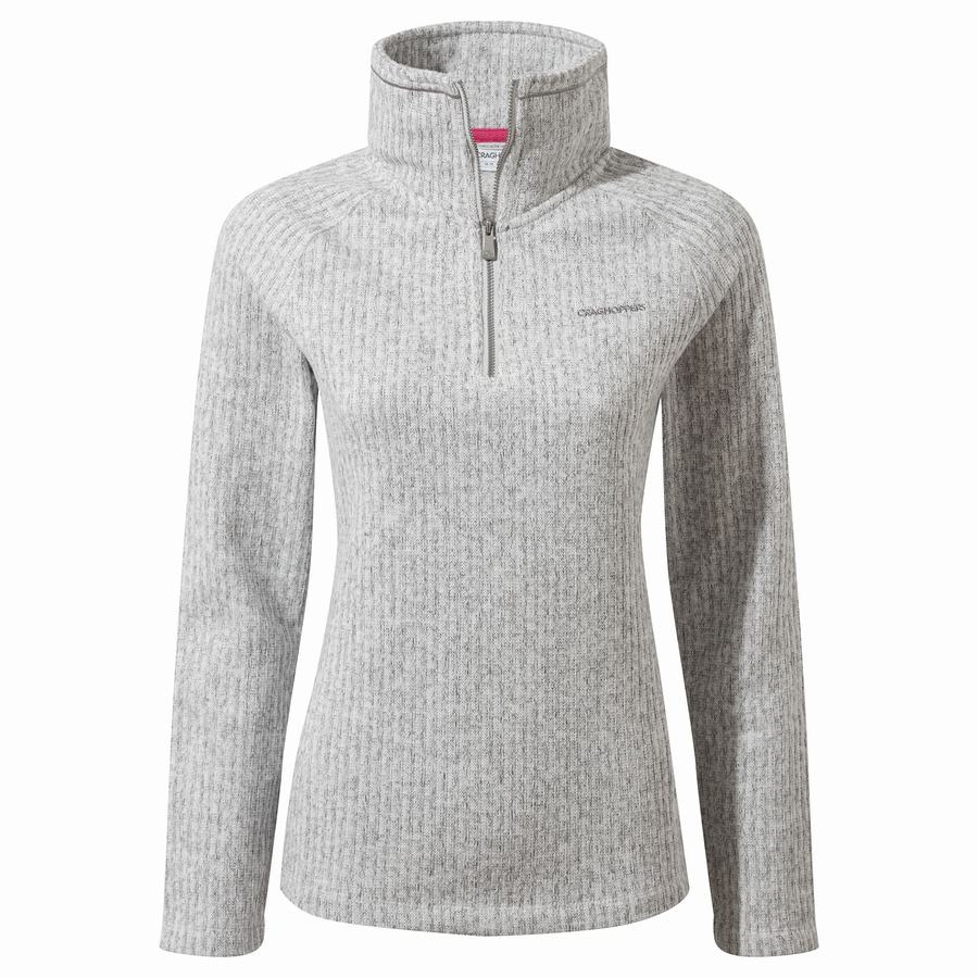 Craghoppers Eveline Half Zip Women\'s Sweaters Grey | WCP491OX