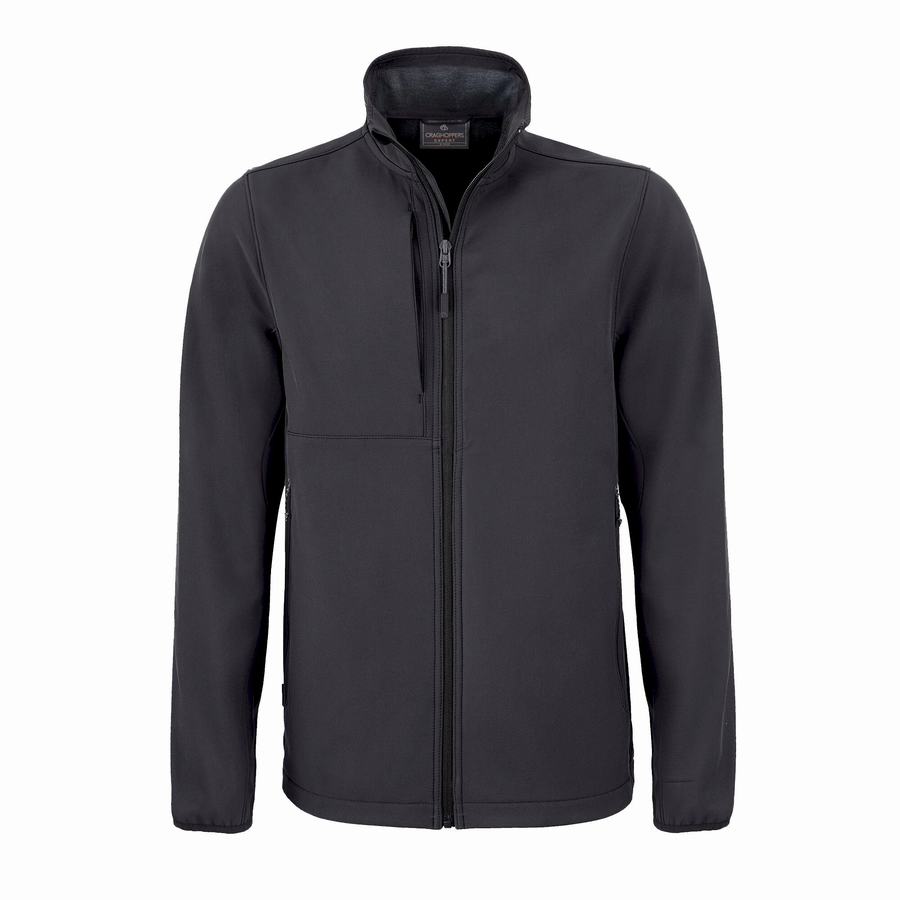 Craghoppers Expert Basecamp Softshell Men's Jackets Dark Grey | XEV7594IQ