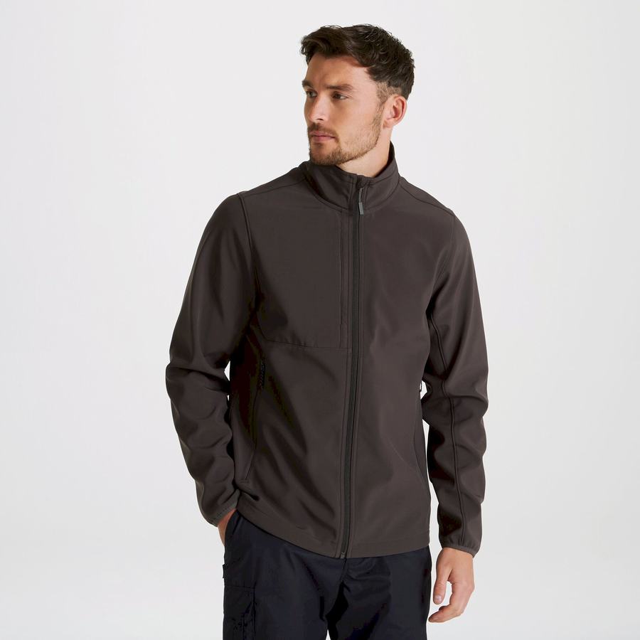 Craghoppers Expert Basecamp Softshell Men's Jackets Dark Grey | XEV7594IQ