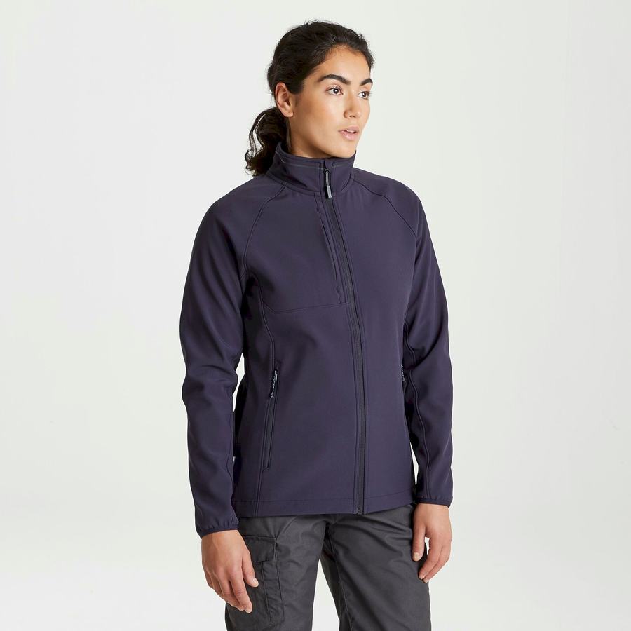 Craghoppers Expert Basecamp Softshell Women's Jackets Navy | ICJ216IQ