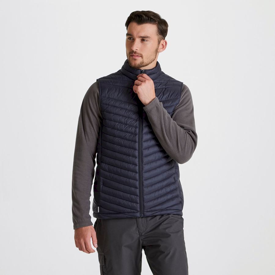 Craghoppers Expert Expolite Thermal Vest Men's Gilets Navy | KFQ3768SC