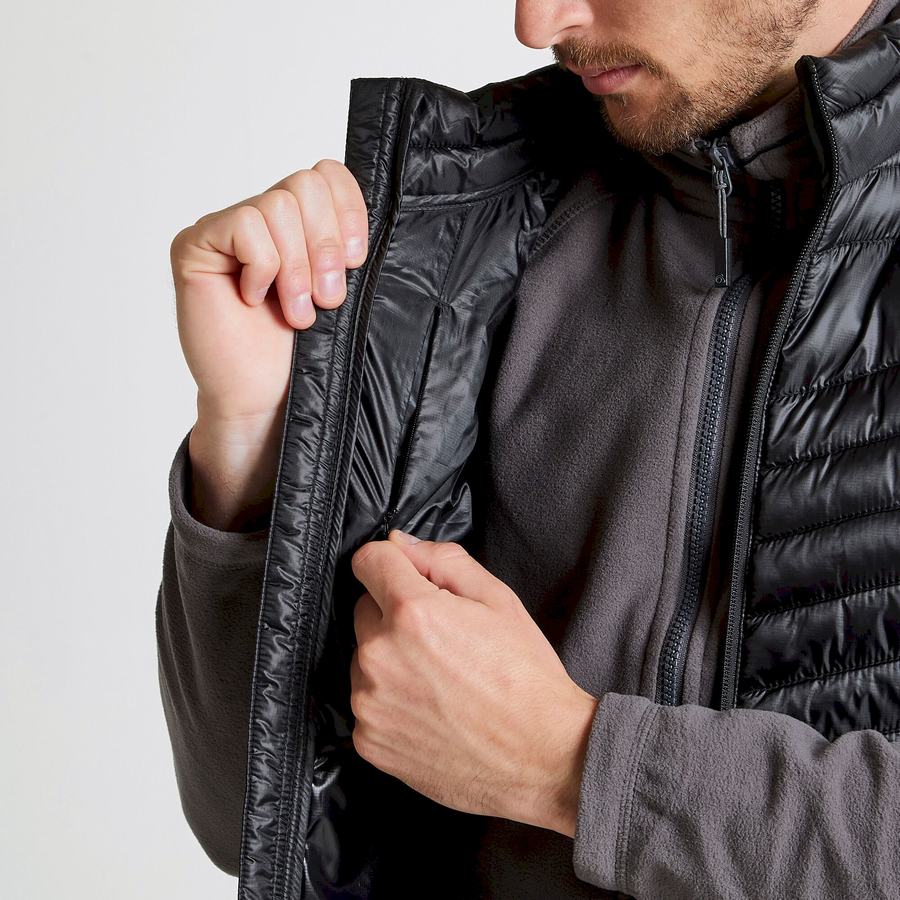 Craghoppers Expert Expolite Thermal Vest Men's Gilets Black | VJP2466QJ