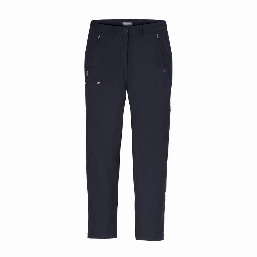 Craghoppers Expert Kiwi Pro Stretch Women's Trousers Navy | OXI993BJ