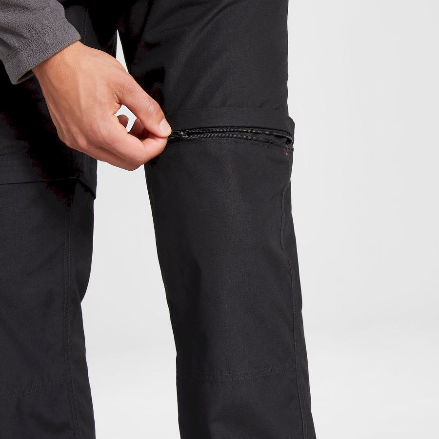 Craghoppers Expert Kiwi Tailored Men's Trousers Black | FOJ8156BL