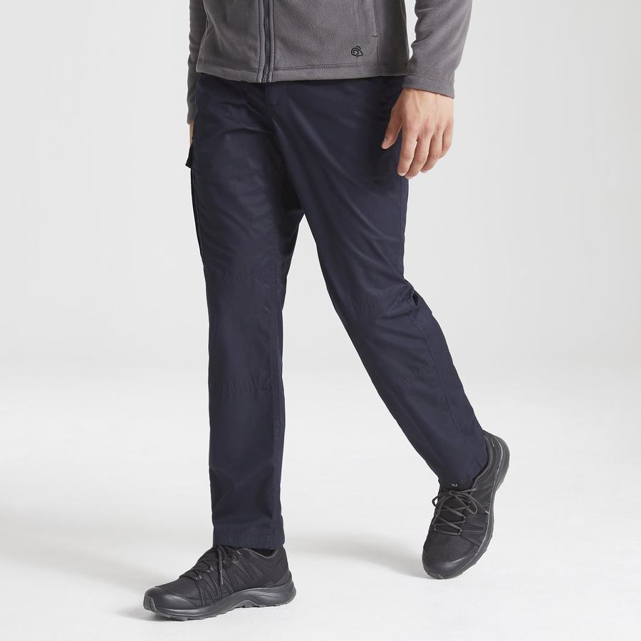 Craghoppers Expert Kiwi Tailored Men's Trousers Navy | SAK536TX