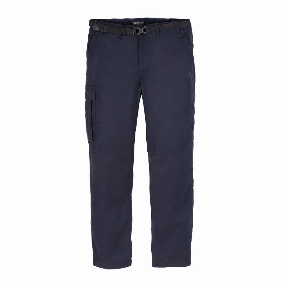 Craghoppers Expert Kiwi Tailored Men's Trousers Navy | SAK536TX