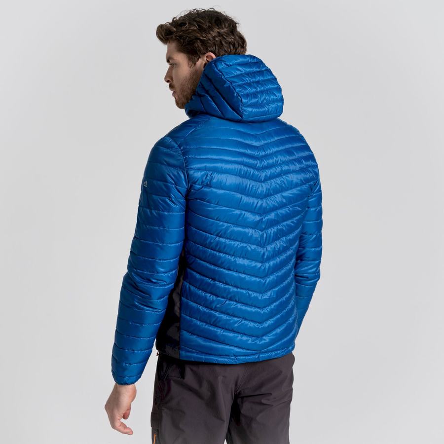 Craghoppers ExpoLite Insulated Hooded Men's Jackets Blue | CYJ6334GG