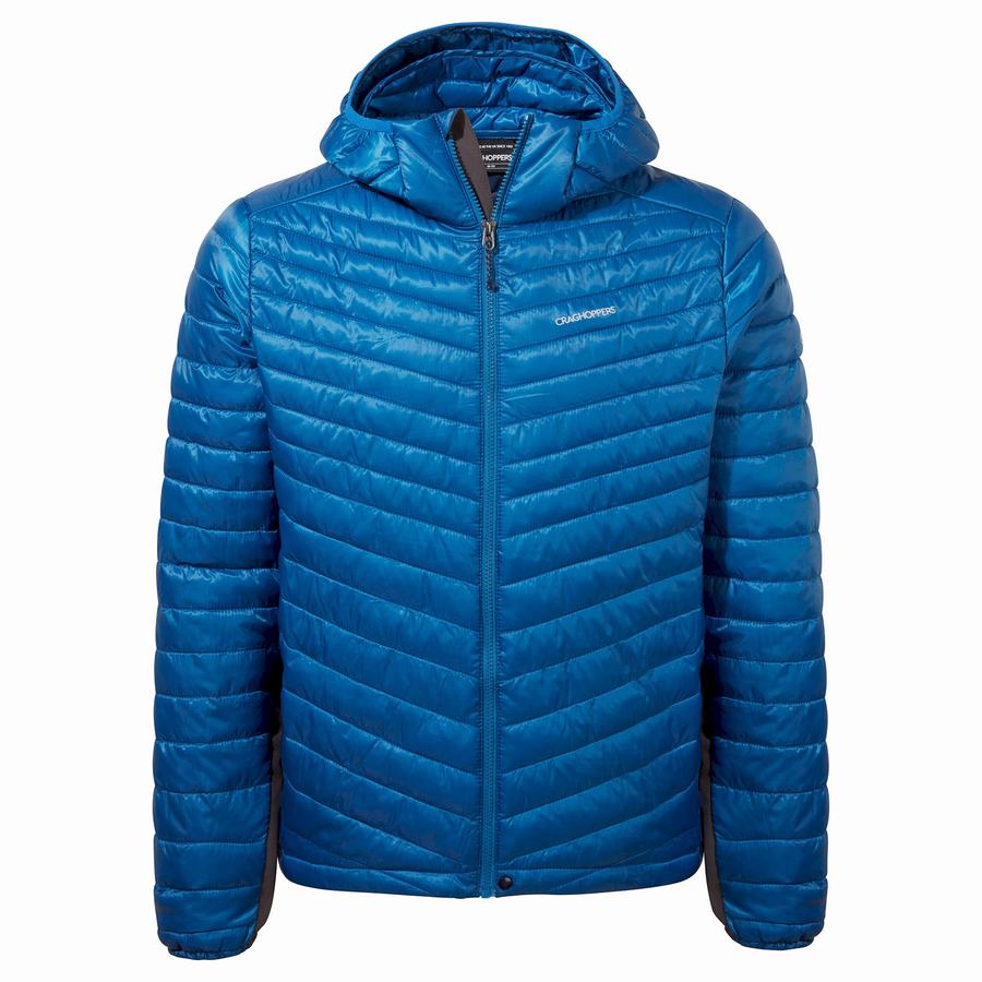 Craghoppers ExpoLite Insulated Hooded Men\'s Jackets Blue | CYJ6334GG