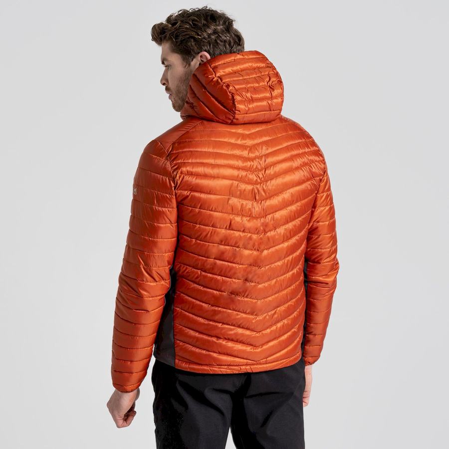 Craghoppers ExpoLite Insulated Hooded Men's Jackets Orange | HRS6440AY