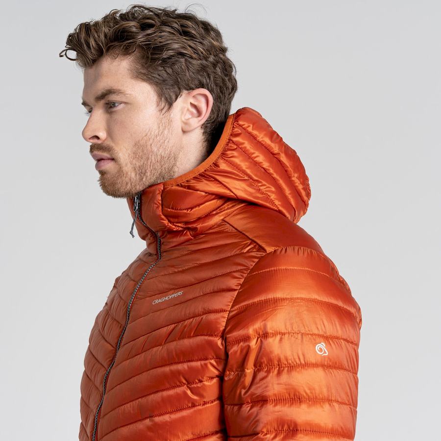 Craghoppers ExpoLite Insulated Hooded Men's Jackets Orange | HRS6440AY