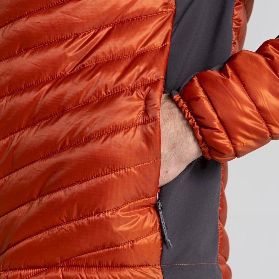 Craghoppers ExpoLite Insulated Hooded Men's Jackets Orange | HRS6440AY