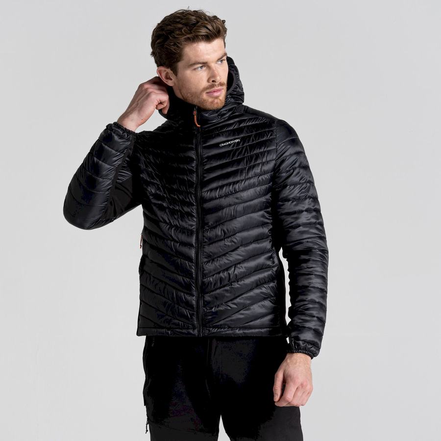 Craghoppers ExpoLite Insulated Hooded Men's Jackets Black | KKS8320LM