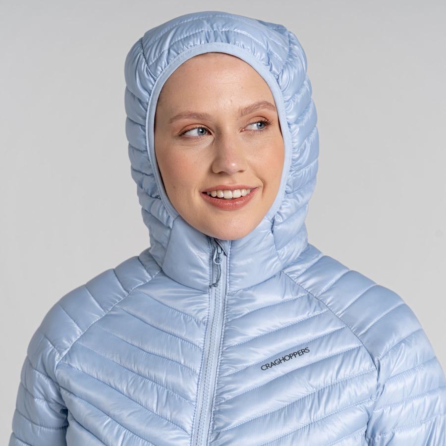 Craghoppers ExpoLite Insulated Hooded Women's Jackets White | YIC2818ZJ