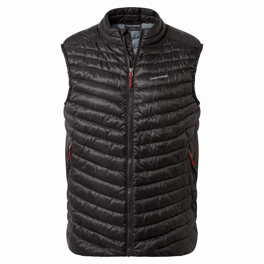 Craghoppers ExpoLite Vest Men's Gilets Black | LWX7576NO