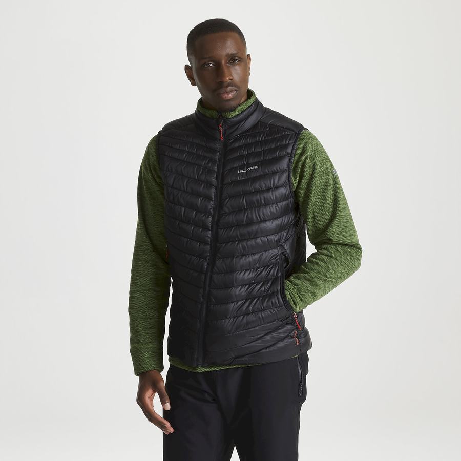 Craghoppers ExpoLite Vest Men's Gilets Black | LWX7576NO