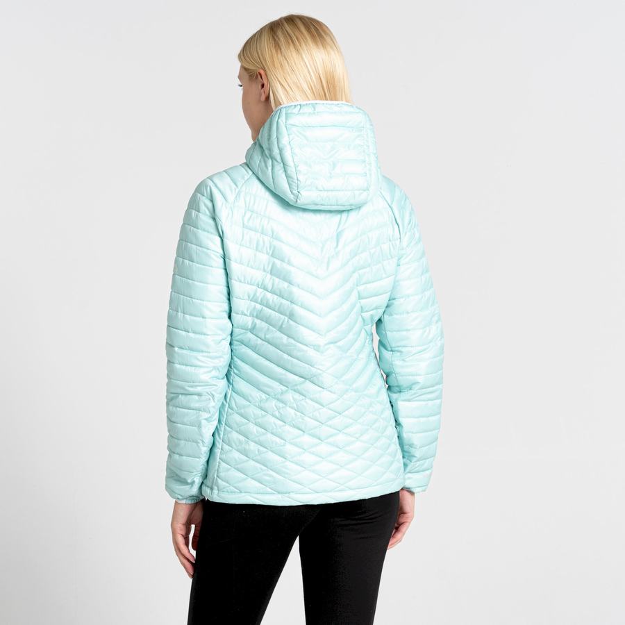 Craghoppers Insulated ExpoLite Hooded Women's Jackets Green | MNE9354SY