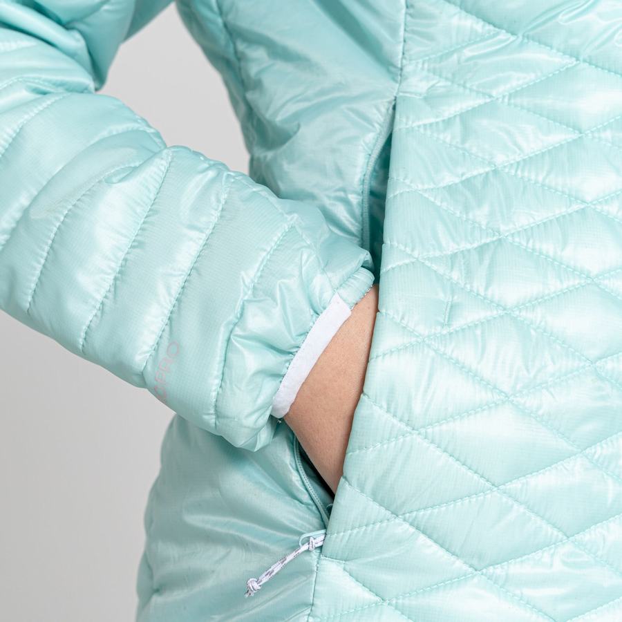 Craghoppers Insulated ExpoLite Hooded Women's Jackets Green | MNE9354SY