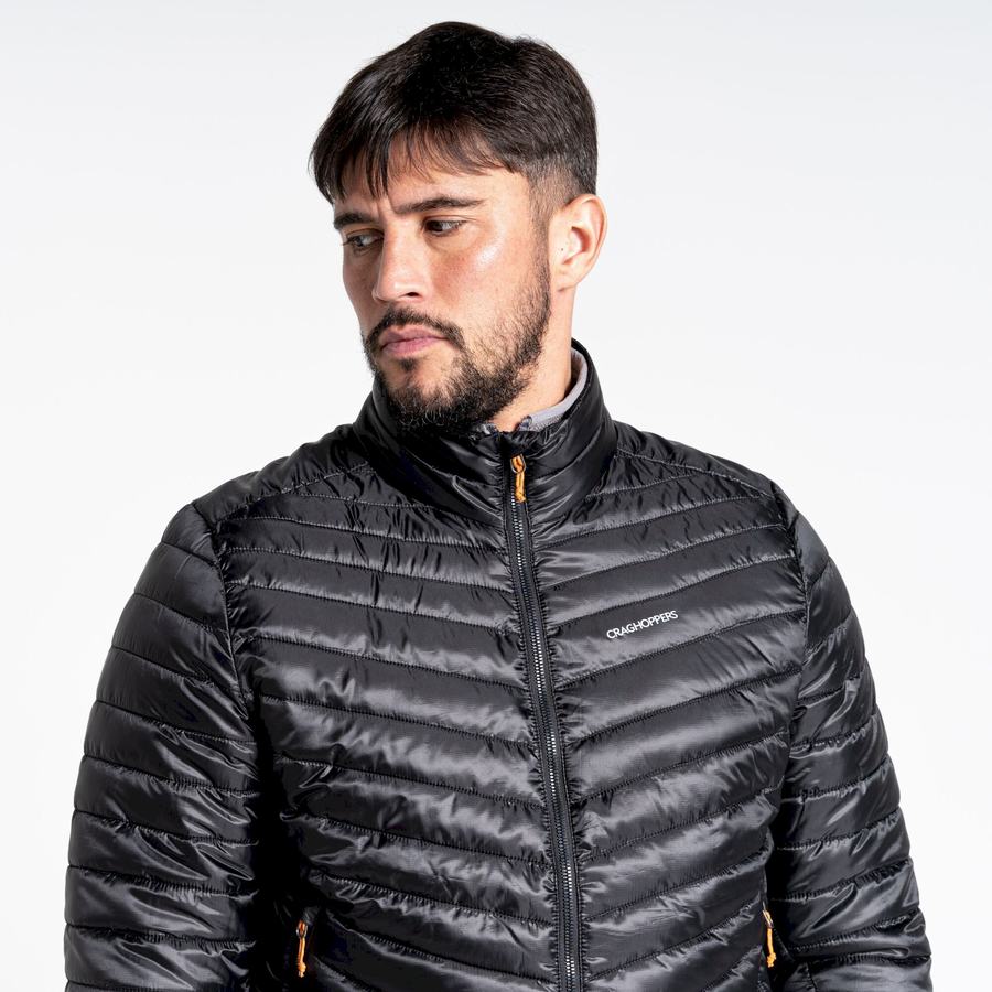 Craghoppers Insulated ExpoLite Men's Jackets Black Orange | PFH1099ZH