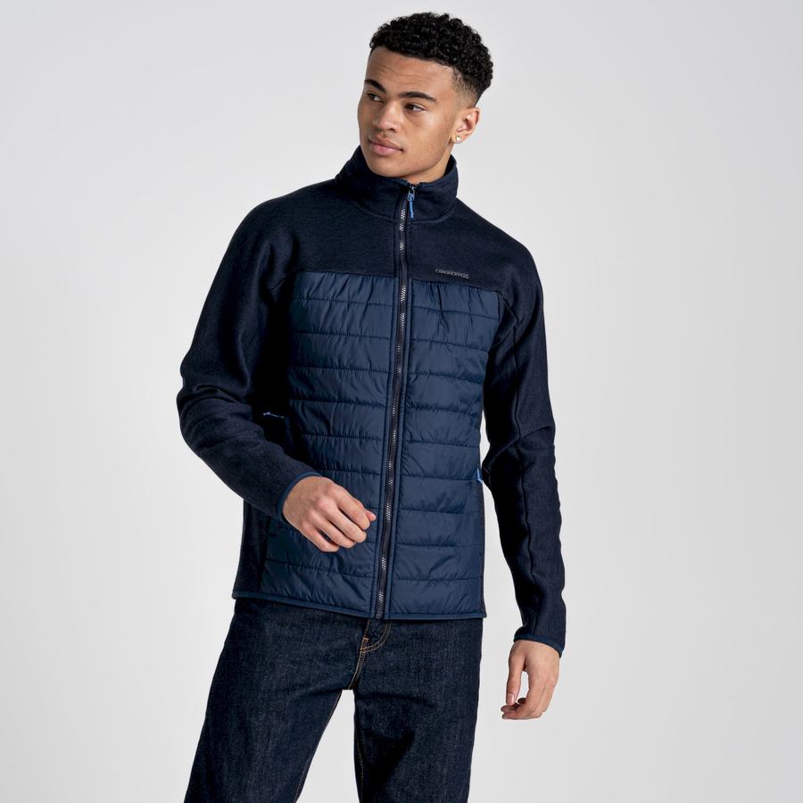 Craghoppers Kennett Hybrid Men's Jackets Blue Navy | YWO5438WP