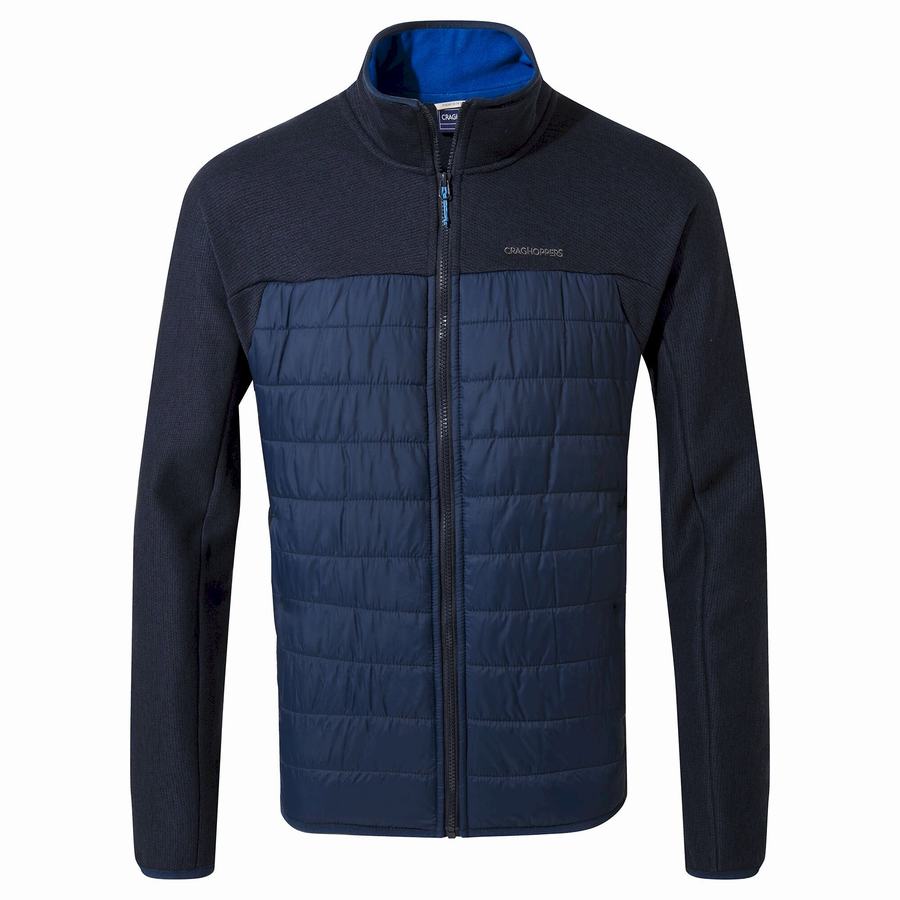 Craghoppers Kennett Hybrid Men's Jackets Blue Navy | YWO5438WP