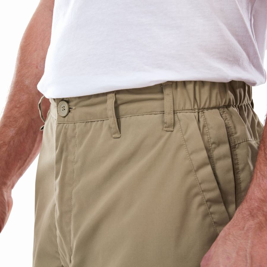 Craghoppers Kiwi Long Men's Shorts Khaki | DOJ7674JA