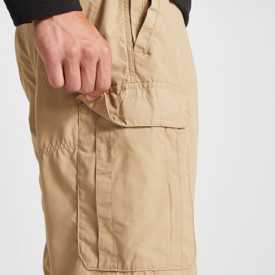 Craghoppers Kiwi Long Men's Shorts Khaki | DOJ7674JA