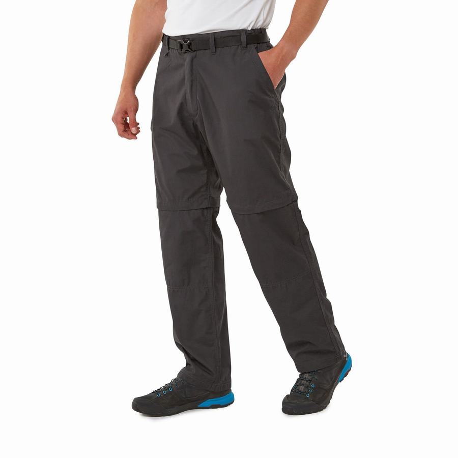 Craghoppers Kiwi Men's Trousers Black | MUR7679MC