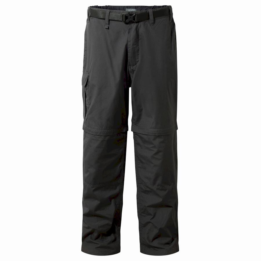 Craghoppers Kiwi Men's Trousers Black | MUR7679MC