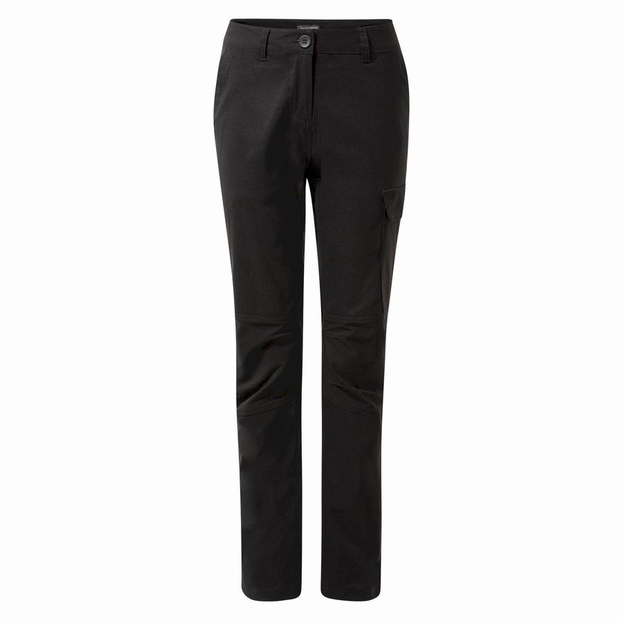 Craghoppers Kiwi Pro Expedition Winter Lined Women's Trousers Black | KYH98100VW