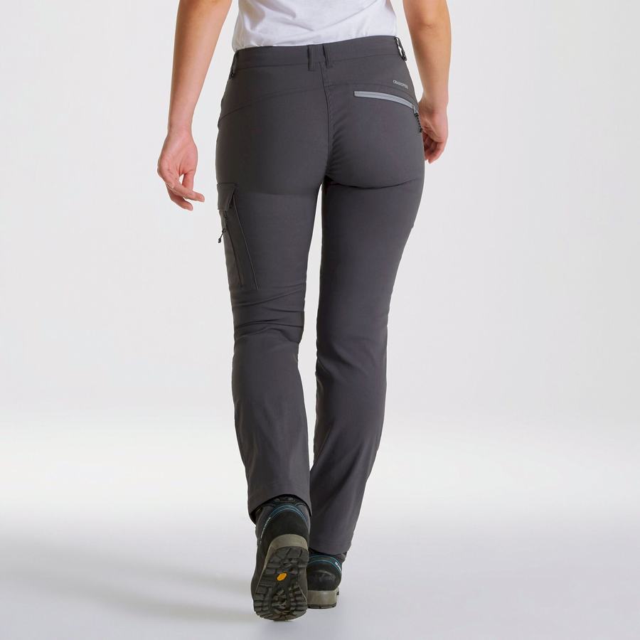 Craghoppers Kiwi Pro Expedition Women's Trousers Deep Grey | UAU766FL