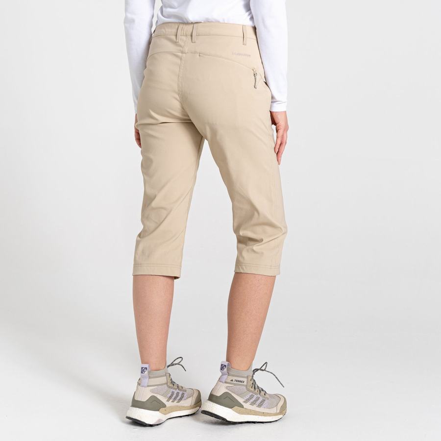 Craghoppers Kiwi Pro II Crop Women's Trousers Brown | KNW5735RG