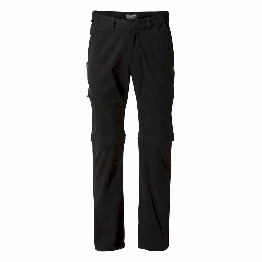 Craghoppers Kiwi Pro II Men's Trousers Black | EJA8094AZ