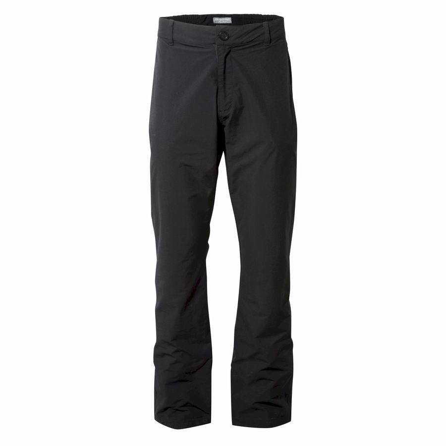 Craghoppers Kiwi Pro II Waterproof Men's Trousers Black | WEN5259YU