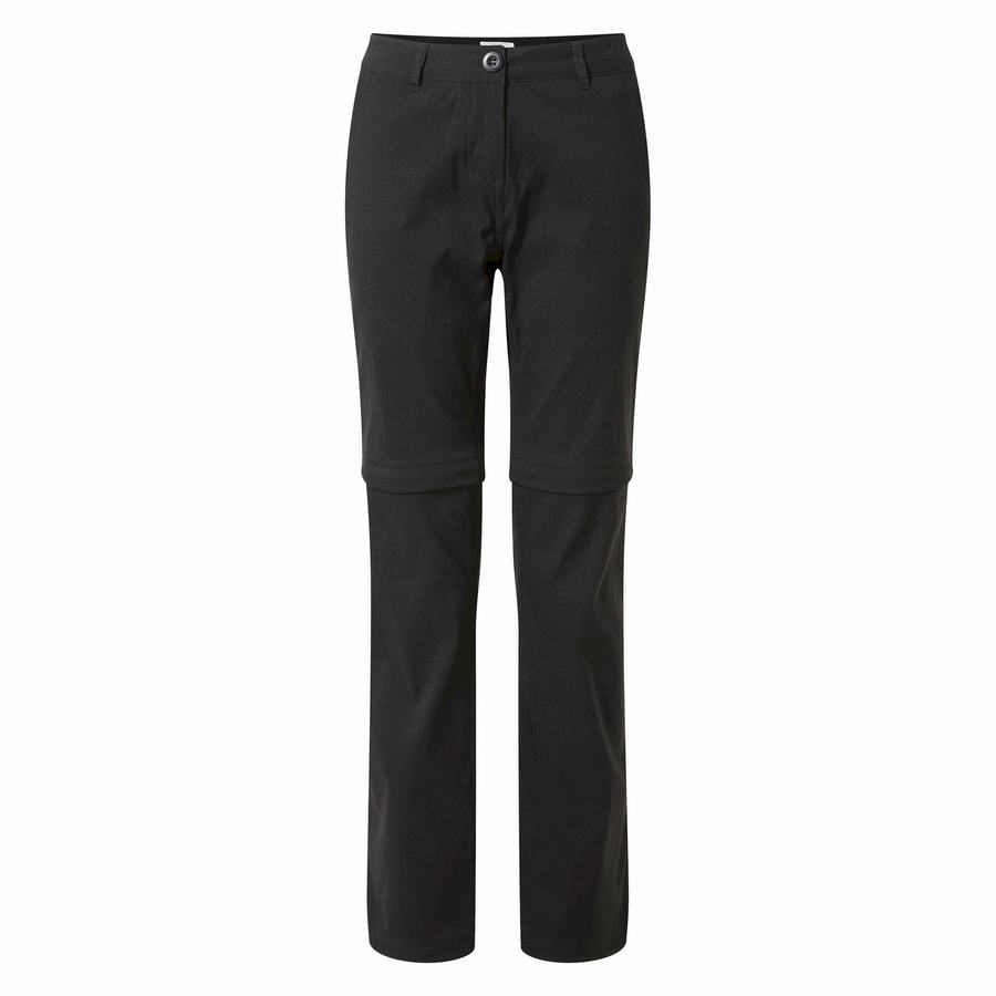 Craghoppers Kiwi Pro II Women's Trousers Black | GET2455TE