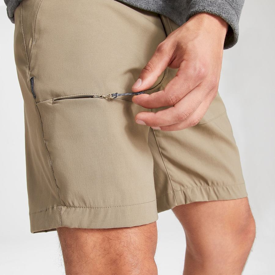 Craghoppers Kiwi Pro Men's Shorts Khaki | AFM7676ZH