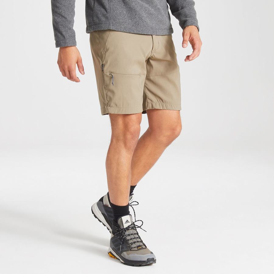 Craghoppers Kiwi Pro Men's Shorts Khaki | AFM7676ZH