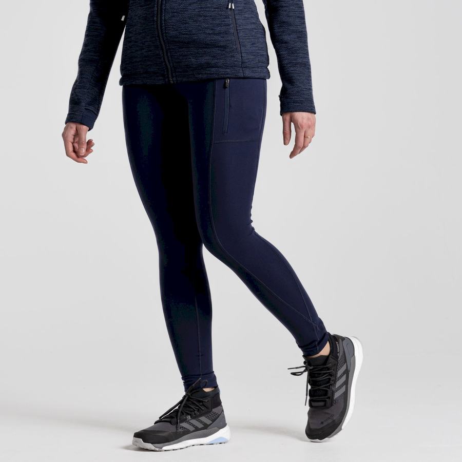 Craghoppers Kiwi Pro Women's Leggings Blue Navy | DQA6163CY