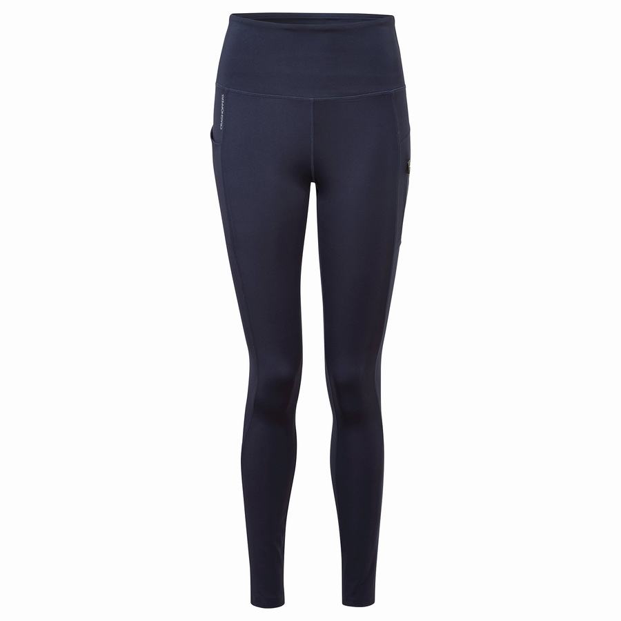 Craghoppers Kiwi Pro Women's Leggings Blue Navy | DQA6163CY