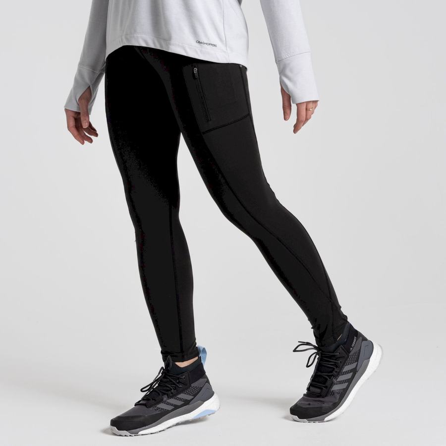 Craghoppers Kiwi Pro Women's Leggings Black | WQT4950HB