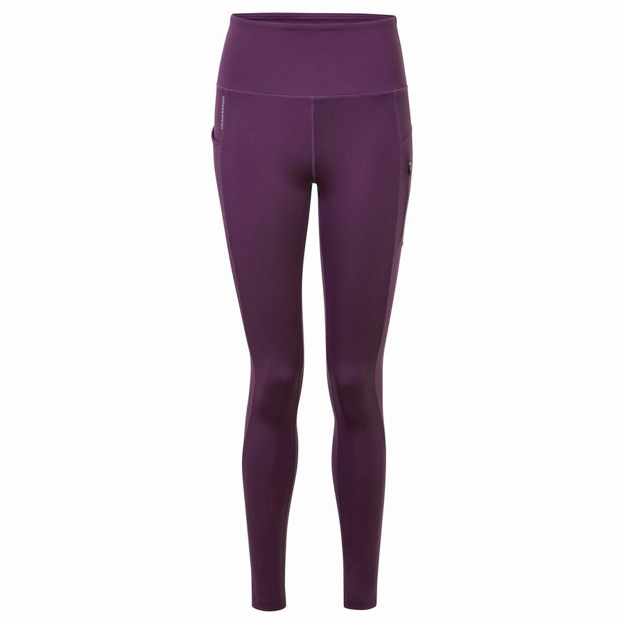 Craghoppers Kiwi Pro Women's Leggings Purple | CXT401EL