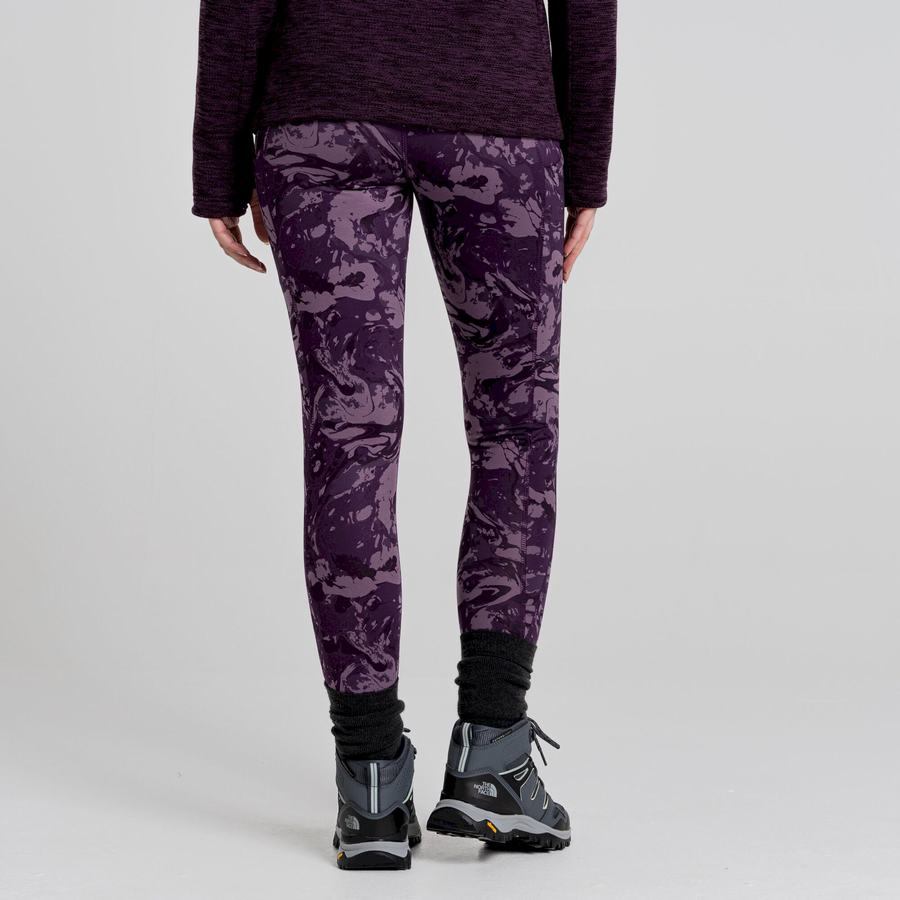 Craghoppers Kiwi Thermal Women's Leggings Purple | TIK3114JQ