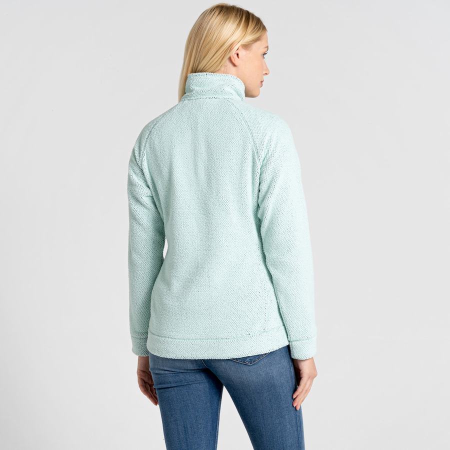 Craghoppers Lilian Half Zip Women's Sweaters Green | OVC5611LA